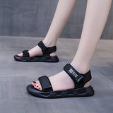 DEANWANGKT  Sports Clunky Sandals for Women  New Summer Fashion Student Casual Flat Fairy Style Ins Trendy Beach Shoes