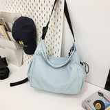 DEANWANGKT 2025 Crossbody bag women's bag new mailman fashion trend casual solid color street versatile trendy brand boys shoulder bag