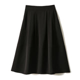 2025 Silky touch umbrella skirt white/black, temperament premium skirt, high waist loose a-shaped skirt  summer