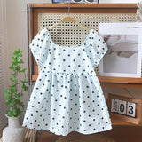 New Korean Girls Dress Baby Girl Princess Dress Western Style Cute Summer Leisure Dress