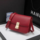 New Minority All-Match High-Grade Small Square Bag Retro Large Capacity Shoulder Messenger Women's Leather Box Square Bag