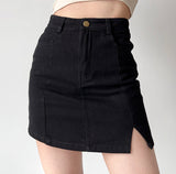 deanwangkt - New Look Split Denim Skirt