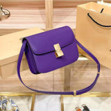 New Minority All-Match High-Grade Small Square Bag Retro Large Capacity Shoulder Messenger Women's Leather Box Square Bag