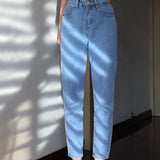 deanwangkt - Classic Tapered Mom Jeans ~ HANDMADE