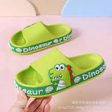 DEANWANGKT Summer Girls' Non-Slip Dinosaur Fun Boys Indoor Cute Cartoon Children's Slippers Bathroom Outdoor Wear Shit Feeling