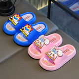 DEANWANGKT Factory Direct Sales New Creative Fun Children's Cartoon Slippers Baby Home Bathroom Word Slippers