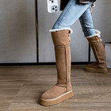 2025  Snow boots women's popular new winter high-end two-wear button boots to keep warm and increase the height of Northeast Mao Mao boots