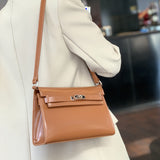 New Kelly Bag Advanced Affordable Luxury Fashion Women's Bag Commuter Underarm Bag Classic Retro Shoulder Messenger Bag