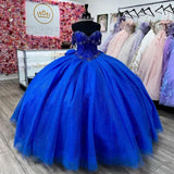2025Beaded off-the-shoulder shoulder bar mitzvah dress bow shiny tulle ball mesh colored yarn dress skirt