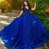 2025V-neck blue sparkling sweetheart shoulder mitzvah dress sequined sleeveless lace bead tutu
