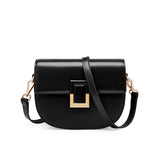 Saddle Bag Women's Crossbody Bag  New Bags Women's Bag Autumn and Winter Light Luxury Leather Women's Shoulder Bag