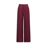 2025 Simple style suit women's  spring new temperament elegant fashion commuter waist suit + loose wide-leg pants