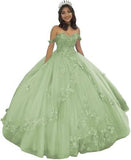 2025Popular, ,   new evening dress one-word shoulder bar mitzvah dress princess dress three-dimensional flower applique dress
