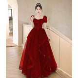 2025 Black evening dress skirt 2025 new banquet temperament high-end sense light luxury niche dinner host high-end  style