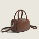 DEANWANGKT 2025 Pillow bag women  high sense fashion handbag retro bowling Boston bag crossbody small square bag