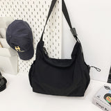 DEANWANGKT 2025 Crossbody bag women's bag new mailman fashion trend casual solid color street versatile trendy brand boys shoulder bag