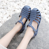 DEANWANGKT  New Flat Sandals for Women Outdoor All-Matching Summer Closed Toe Women Fashion Shoes Wholesale Stall Supply