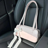 DEANWANGKT 2025 Niche commuter girl bag popular new pillow bag high-end shoulder bag bow portable underarm bag women