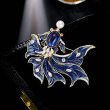 2025 Chinese style high-end freshwater pearl retro koi brooch women's exquisite luxury creative blazer corsage pin
