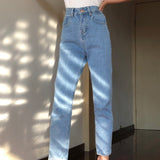 deanwangkt - Classic Tapered Mom Jeans ~ HANDMADE