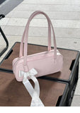 DEANWANGKT 2025 Niche commuter girl bag popular new pillow bag high-end shoulder bag bow portable underarm bag women