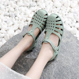 DEANWANGKT  New Flat Sandals for Women Outdoor All-Matching Summer Closed Toe Women Fashion Shoes Wholesale Stall Supply