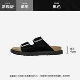 DEANWANGKT  Genuine Leather Version!  New Slippers Women's Summer Outdoor All-Matching Flat Boken Women's Shoes Casual Beach Women's Shoes