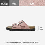 DEANWANGKT  Genuine Leather Version!  New Slippers Women's Summer Outdoor All-Matching Flat Boken Women's Shoes Casual Beach Women's Shoes