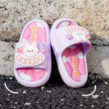 DEANWANGKT Children's Slippers Boys and Girls Baby Summer Home Indoor Bath Cartoon Deodorant Slip-on Slippers Wholesale