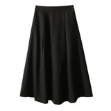 2025 Seasonal change,  high-waisted umbrella skirt, big swing skirt, spring new women's clothing, thin skirt, medium and long