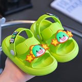 DEANWANGKT Popular Children's Slippers Men's Outdoor Cute Summer Non-Slip Home Cartoon Baby Princess Slippers Girl