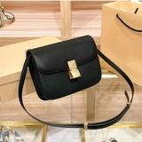 New Minority All-Match High-Grade Small Square Bag Retro Large Capacity Shoulder Messenger Women's Leather Box Square Bag