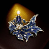 2025 Chinese style high-end freshwater pearl retro koi brooch women's exquisite luxury creative blazer corsage pin