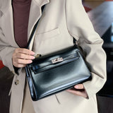 New Kelly Bag Advanced Affordable Luxury Fashion Women's Bag Commuter Underarm Bag Classic Retro Shoulder Messenger Bag