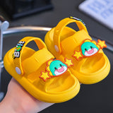 DEANWANGKT Popular Children's Slippers Men's Outdoor Cute Summer Non-Slip Home Cartoon Baby Princess Slippers Girl