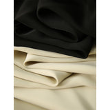 2025 Silky touch umbrella skirt white/black, temperament premium skirt, high waist loose a-shaped skirt  summer