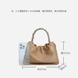 New Niche Original Cowhide Cloud Bag Female Genuine Leather MiuMiu Bag High Sense Handbag Crossbody Bag Female