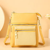 Lonny New Ladies Phone Bag Soft Leather Shoulder Crossbody Bag Korean Fashion Fashion Zipper Versatile Women's Bag