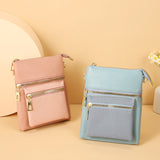 Lonny New Ladies Phone Bag Soft Leather Shoulder Crossbody Bag Korean Fashion Fashion Zipper Versatile Women's Bag