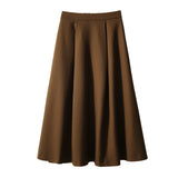 2025 Seasonal change,  high-waisted umbrella skirt, big swing skirt, spring new women's clothing, thin skirt, medium and long