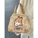 deanwangkt - Japanese Cute Cartoon Rabbit Large Capacity Canvas Bag Women's Bag Tote Bag Crossbody Bag Messenger Bag Wallet Mini Bag