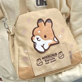 deanwangkt - Japanese Cute Cartoon Rabbit Large Capacity Canvas Bag Women's Bag Tote Bag Crossbody Bag Messenger Bag Wallet Mini Bag