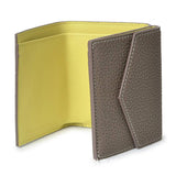 deanwangkt - Short Three Fold Leather Wallet New Fashion Women's Cowhide Cabinet Color Contrast Multi Card Pocket Wallet