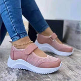 deanwangkt Mesh Breathable Sneakers Shoes For Women  Fashion Velcro Wedge Platform Women's Shoes Outdoor Walking Casual Sport Shoes