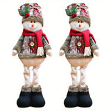 1/2/3pcs Creative Elk Santa Snowman Doll, Christmas Decorations, Happy Christmas Tree Decoration, Family Table Decoration for 2025 New Year Navidad Gift