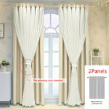 1panel One-layer Cloth One-layer Yarn Blackout Curtains, Modern Simple Style Decorative Curtains, Suitable For Living Room Bedroom Balcony Floating Window Partition Noise Reduction Romantic Curtains Home Decor