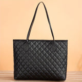 deanwangkt  Classic Large Capacity Tote Bag, Crocodile Embossed Shoulder Bag, Women's Versatile Bag For Work & Commute