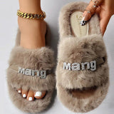 deanwangkt - Khaki Casual Living Patchwork Round Keep Warm Comfortable Shoes (Subject To The Actual Object)