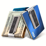 1pc Sleek Black Stainless Steel Money Clip - Holds Cash, Credit Cards, and IDs - Simple, Durable, and Stylish Accessory for Men and Women