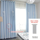 1panel One-layer Cloth One-layer Yarn Blackout Curtains, Modern Simple Style Decorative Curtains, Suitable For Living Room Bedroom Balcony Floating Window Partition Noise Reduction Romantic Curtains Home Decor